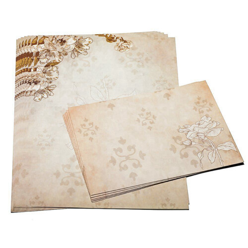 80 Sheet Vintage Stationery Sets with Envelopes for Writing Letters 2