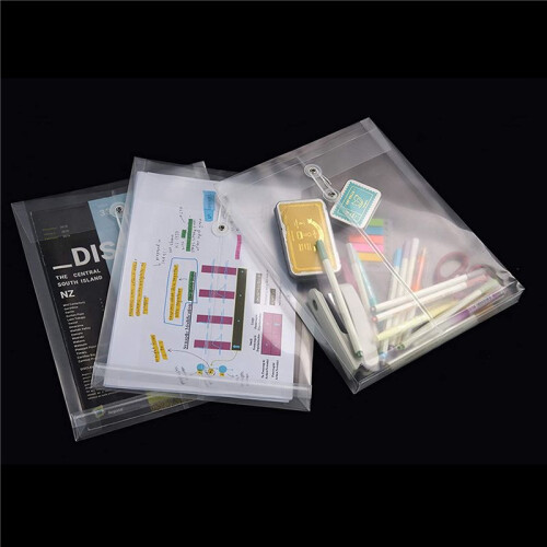 24 Pack Clear Plastic Envelopes  Envelopes Expandable Files Document Folders with Button & String Tie Closure A4
