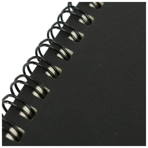 2X Retro  Coil Sketch Sketchbooks Blank Notebook  Notebook School Stationery（Black and White） 1
