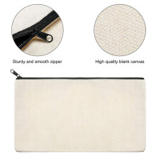 30Pcs Canvas Makeup Bags Canvas Zipper Pouch Bags Pencil Case DIY  Bags for Travel DIY  School Colorful Zipper