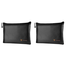 2X Pasta de Arquivo Portátil à Prova de Fogo à Prova D'água Envelope de Documentos Bolsa de Dinheiro Bolsa de Dinheiro à Prova de Fogo Bolsa Lipo