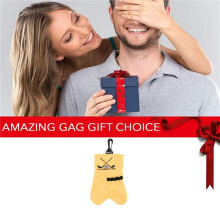 2X   Storage Bag Holder This Funny  Gift is Sure to Make A Laugh Store Your  Accessories Stocking,Brown