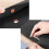 2X PU Leather A4 File Folder Document Holder Waterproof Portfolio Envelope Folder Case with Snap Closure(Black) 2