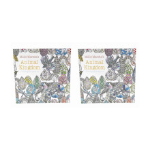 2X Children Libro di Pittura di Coloritura di Caccia del  Animale Adulto Adulto