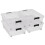 25 Quart Under Bed Storage Bin with Wheels, Clear Plastic Box 4 Pack with Secure Latch Closure 1
