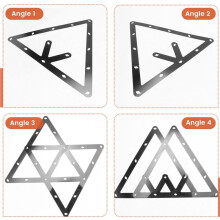 6PCS Magic Rack Holder Sheet Billiards Triangle Cue Accessories for Magic Rack 8, 9, and 10