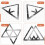 6PCS Magic  Rack Holder Sheet Billiards Triangle Cue Accessories for Magic  Rack 8, 9, and 10 4