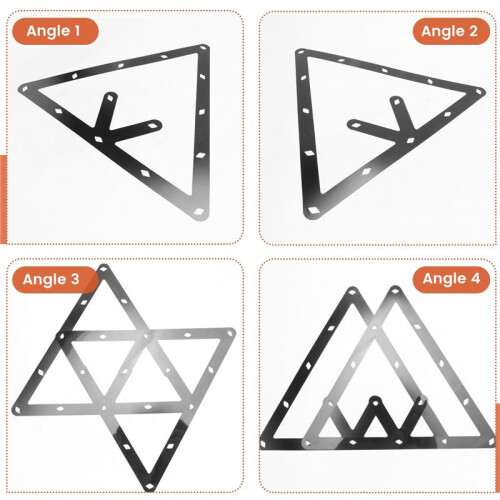 6PCS Magic  Rack Holder Sheet Billiards Triangle Cue Accessories for Magic  Rack 8, 9, and 10