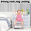 4 Pcs Under Bed Storage Containers with Wheels and Lids, Clear Stackable Large Capacity Bins for Clothes 4