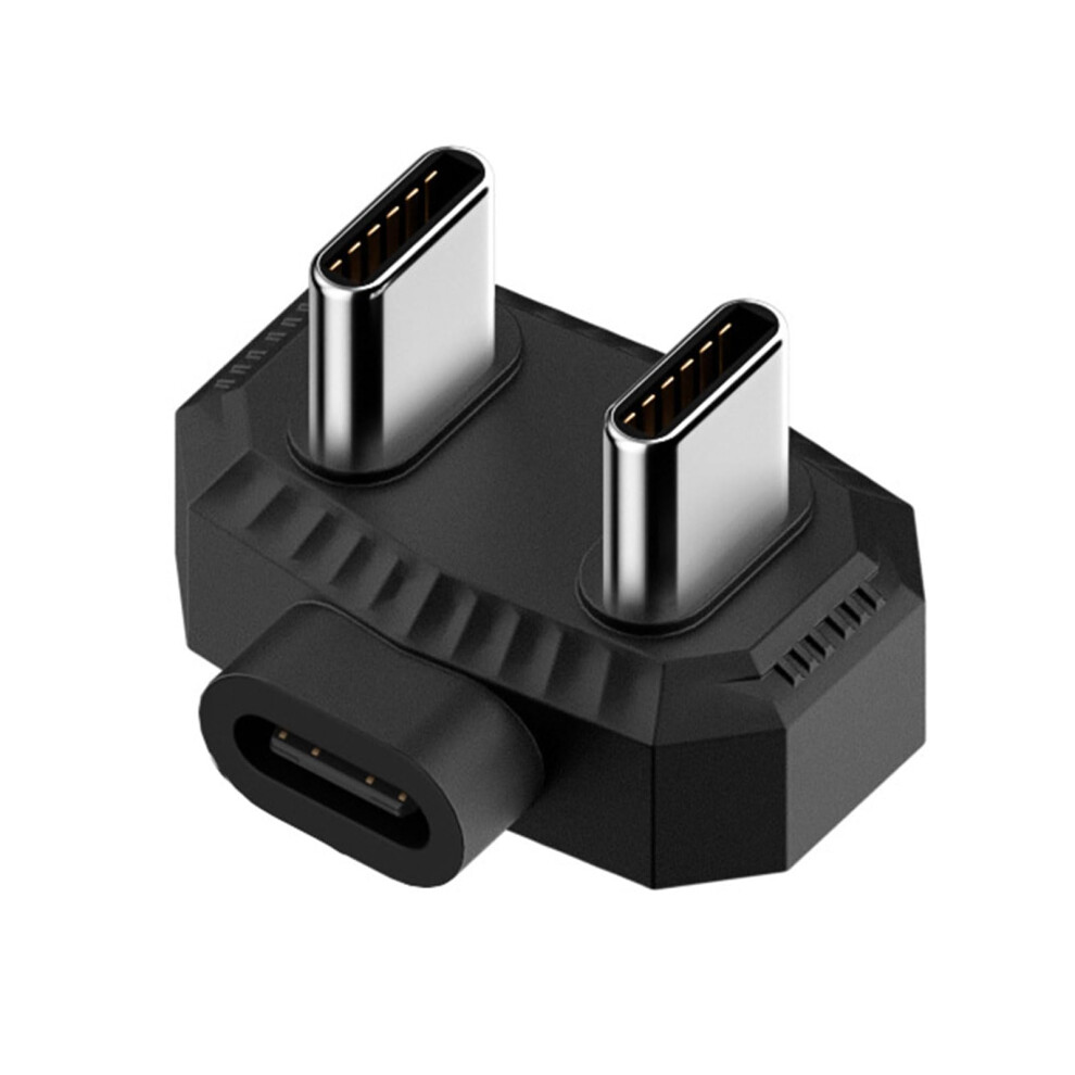 Usb C Splitter Fast Charging Dual Usb C Adapter For Smartphones Tablets Game Consoles Black 9169991076751