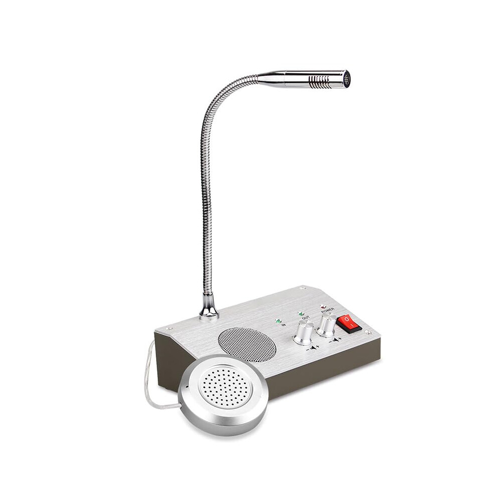 Window Intercom System With Full Duplex Communication, Noise Reduction And Dual Channel Recording For Banks 9771547122777
