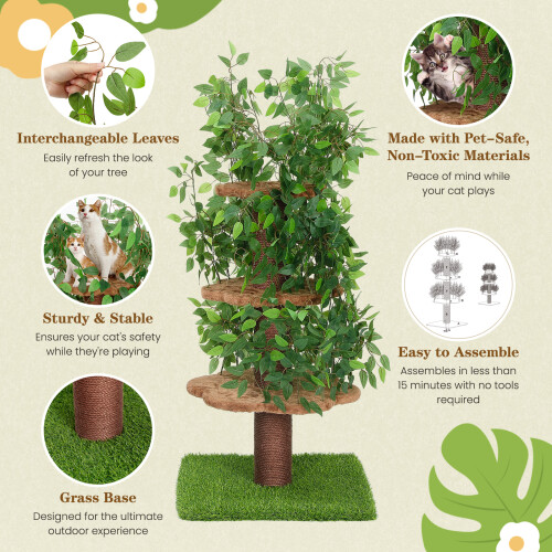 Cozy Cat Perch with Natural Green Surroundings 1