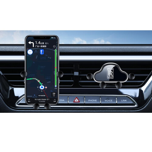 Luxury Car Phone Holder for RollsRoyce Cullinan Phantom Ghost Wraith Dawn, Secure AntiSlip Grip Adjustable Angle 2