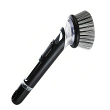 Soap Dispensing Dish Brush with Long Handle, Ergonomic NonSlip Grip, Safe for Nonstick Cookware