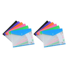 Mappen met Zakorganizer, 12 Stuks, Uitbreidbare Mappen Enveloppen Mappen met 11 Gaten voor 2/3/4 Ringbanden