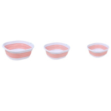 Lavatório Dobrável para Viagem Ao Ar Livre, Lavatório Portátil Leve Pendurado, Rosa-Branco