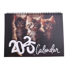 2025 Calendar Cats Monthly Wall Calendar, Family Planner Calendar Organizer with Funny Fat Cats Images, for Cats Lovers