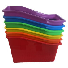 Book and Binder Holder, for Classroom, Plastic Vertical Storage Book Organizer Folders, Office Organization,6Pcs