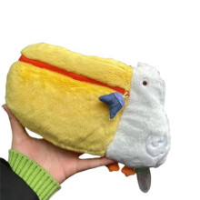 Kawaii Plush Coin Purse Bag Stuffed Animal Pencil Bag Cute Cartoon Makeup Storage Bag for Kid Birthday Gifts B