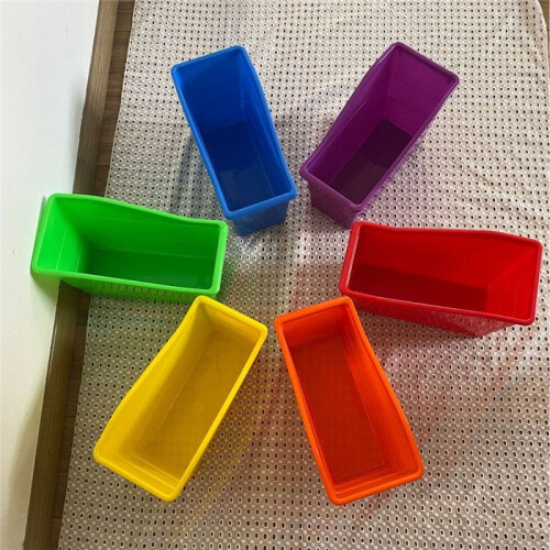 Book and Binder Holder, for Classroom, Plastic Vertical Storage Book Organizer Folders, Office Organization,6Pcs 1
