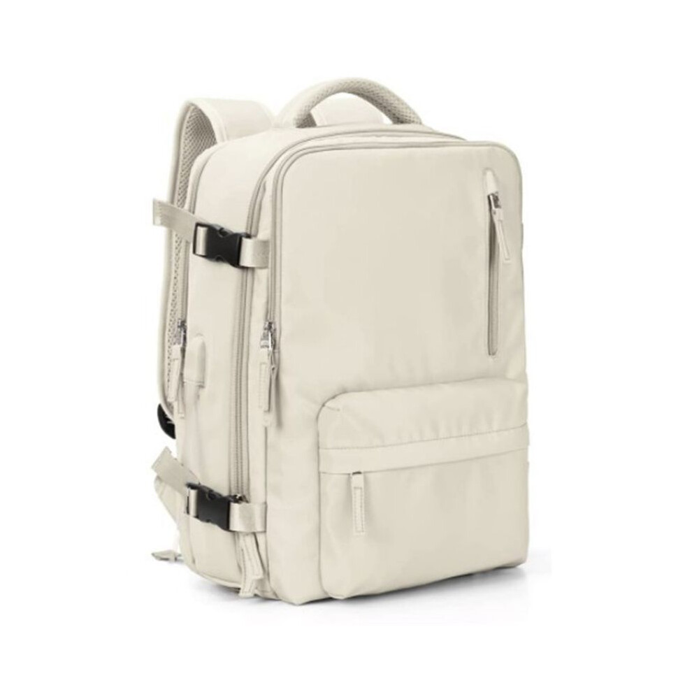 Large Capacity Travel Bag, Toiletry Bag, Portable Storage Bag, Backpack Creamy-White