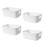 Plastic Storage Box Office, Home, Kitchen, Neat Organizer White Plastic Studio Storage Basket 1