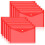 12Pcs Plastic Document Envelopes with Snap Closure for A4 Size Documents, Polyethylene Folders for School & Supplies A 1