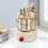 Rotating Makeup Organizer 5 Compartment Cosmetic Storage Organizer with Drawer Bathroom Desktop Organizer Multi-Function 10