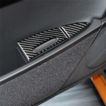 For  Cayenne 2003-2010 Carbon Fiber Car Rear Door Ashtray Panel Cover Trim Interior Accessories