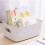 Plastic Storage Box Office, Home, Kitchen, Neat Organizer White Plastic Studio Storage Basket 4