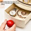 Rotating Makeup Organizer 5 Compartment Cosmetic Storage Organizer with Drawer Bathroom Desktop Organizer Multi-Function 5
