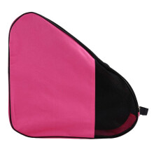 Roller Skate Bag for Ice Skates,Inline Skates&Skate Accessories, Breathable Skate Bag+Adjustable Shoulder Strap Rose Red