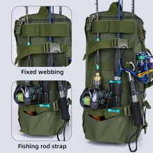 Fishing Gear Storage Backpack Fishing Bag Wet Dry Separation -Proof LUYA Bag Outdoor Hiking Fishing Camping Bag,A