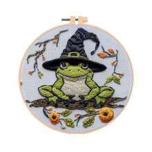 Non-Finished Halloween Series, -Stitch Bag, Embroidery Bag for Beginners, DIY Decoration Home Room. C