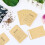 Envelopes de Sementes de 100 Unidades 3,54 X 2,36 Polegadas Pacotes de Sementes de Papel  Marrom Envelopes Pacotes de Sementes Autovedantes 3