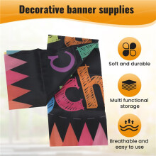 Welcome Back to School Banner, First Day of School Backdrop Banner ,Welcome Back to School Party Decorations Supplies