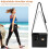 Leather Crossbody Water Cup Storage Bag with Adjustable Shoulder Strap Brown 6