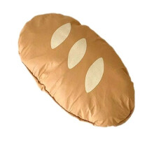 Bolsa de Compras Plegable con Forma de Pan de Dibujos Animados, Bolso Portátil de Gran Capacidad, Elegante y Ecológico