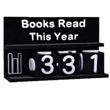 Boekenplankdecoratie Boek Dit Jaar Gelezen Teller, 3D Uitdaging Lees Tracker, Leesuitdaging Cadeau, Nummerblokken Teken A