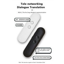 T4, Stylo Intelligent Sans Fil, Traducteur Intelligent, 40 Langues, Compatible , Portable, Voix Bidirectionnelle en Temps Réel, Blanc.