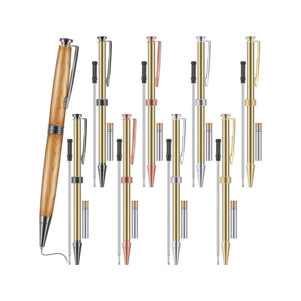 8 Pieces 7Mm Trimline Twist Pen Slimline Twist Pen Kit With Replacement Lathe Turning Supplies For Wood Turning Crafts Black Tauoh
