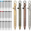 4Pack Bolt Action Pen Set, Hexagonal Solid Brass Pocket Pen with 40 Ballpoint Refills 1