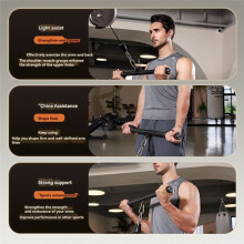 Gym Rotating Straight Bar LAT Pulldown Bar Machine Attachment for Home Workout Fitness Equipment