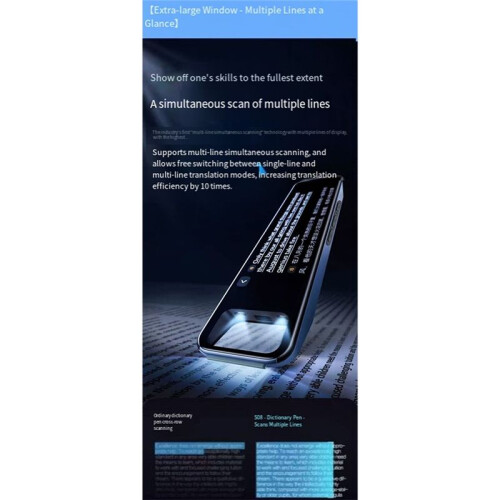 Offline Translation Pen Voice Translator  AI Scan Reader 150+ Language Point Reading Scanner Cloud Homework Helper 2