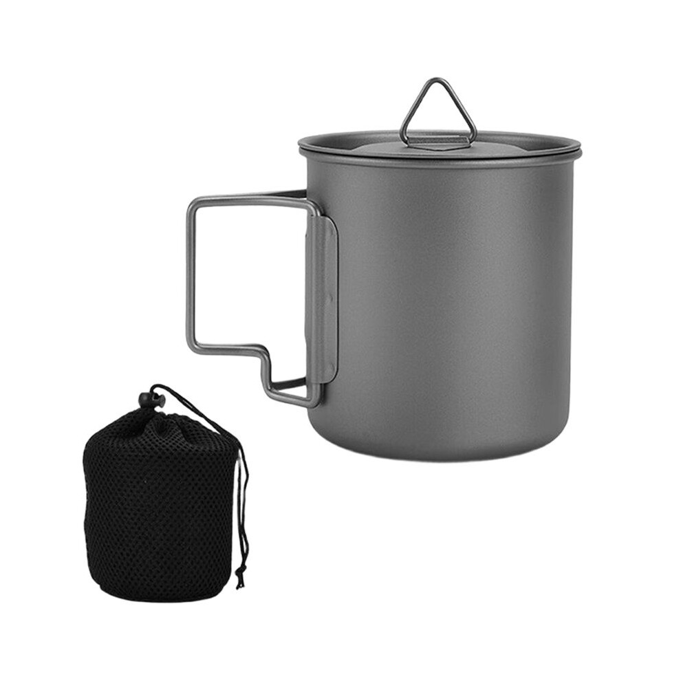 Camping Ultralight Titanium Water Cup Picnic Water Coffee Mug Beer Cup 550Ml 6032767159183