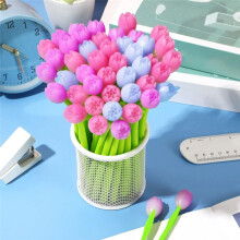 Kleurveranderende Tulpenpennen, 50 Stuks Tulpengel-Inktpennen in Bulk voor Verjaardagsfeestgunsten, Cadeau voor Schoolklas
