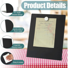 Magnetic Bulletin Board with Easel Stand for Back to School Menu Table Home Kitchen Office Supplies(11 X 8.5 Inches)