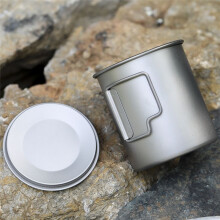 Camping Ultralight Titanium Water Cup Picnic Water Coffee Mug Beer Cup 750ML
