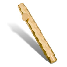 EDC-Brass Pocket Pen, Small Short & Compact Fancy Vintage Ballpoint Pen for Travel, Gift Pen with 4 Refills Set 3