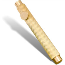 Stylo de Poche EDC en Laiton, Petit, Compact, Style Vintage, Idéal pour les Voyages, Cadeau avec 4 Recharges. Lot de 2.